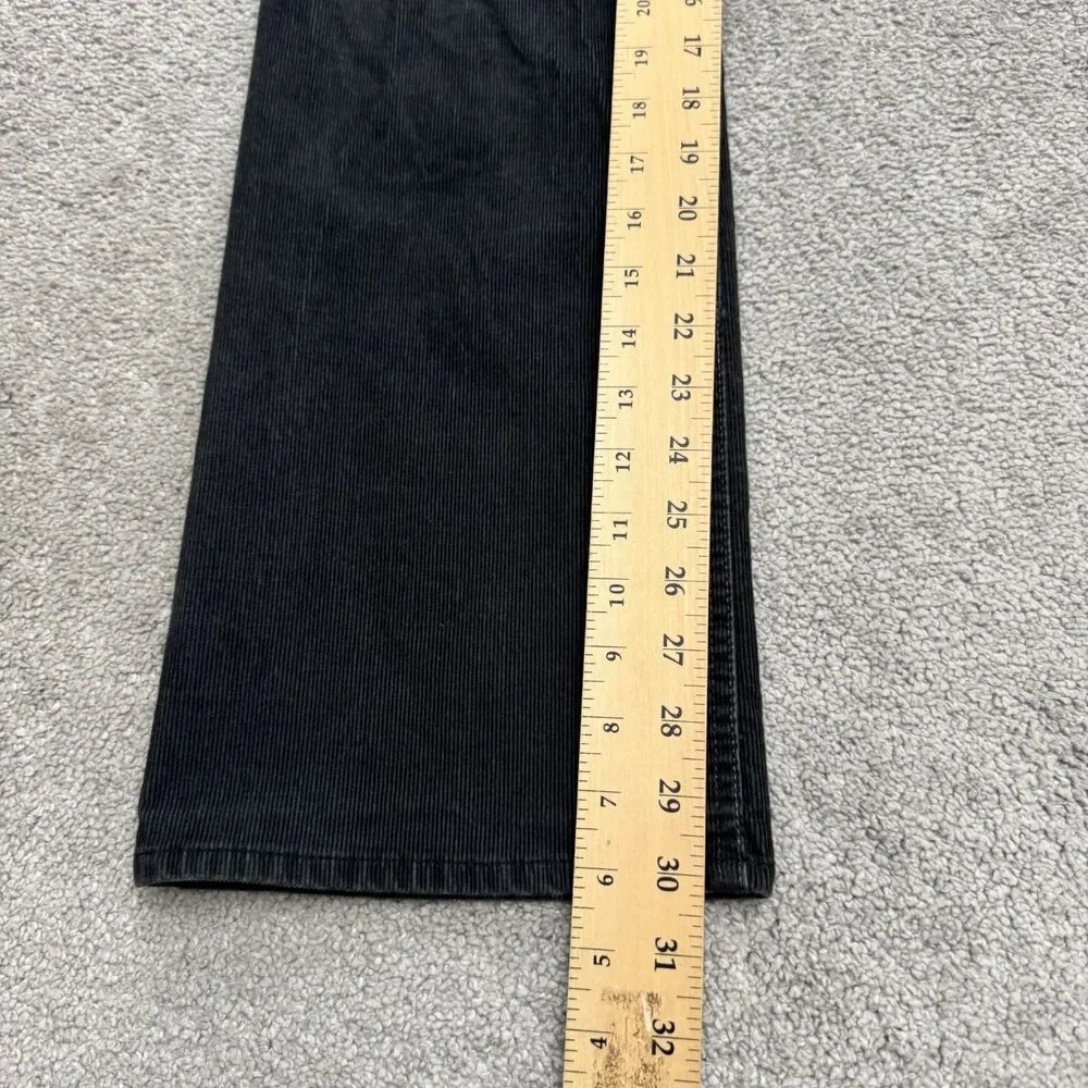 J.Crew Favorite Fit Corduroy Pants Womens 8 Short Charcoal Gray Mid Rise Stretch